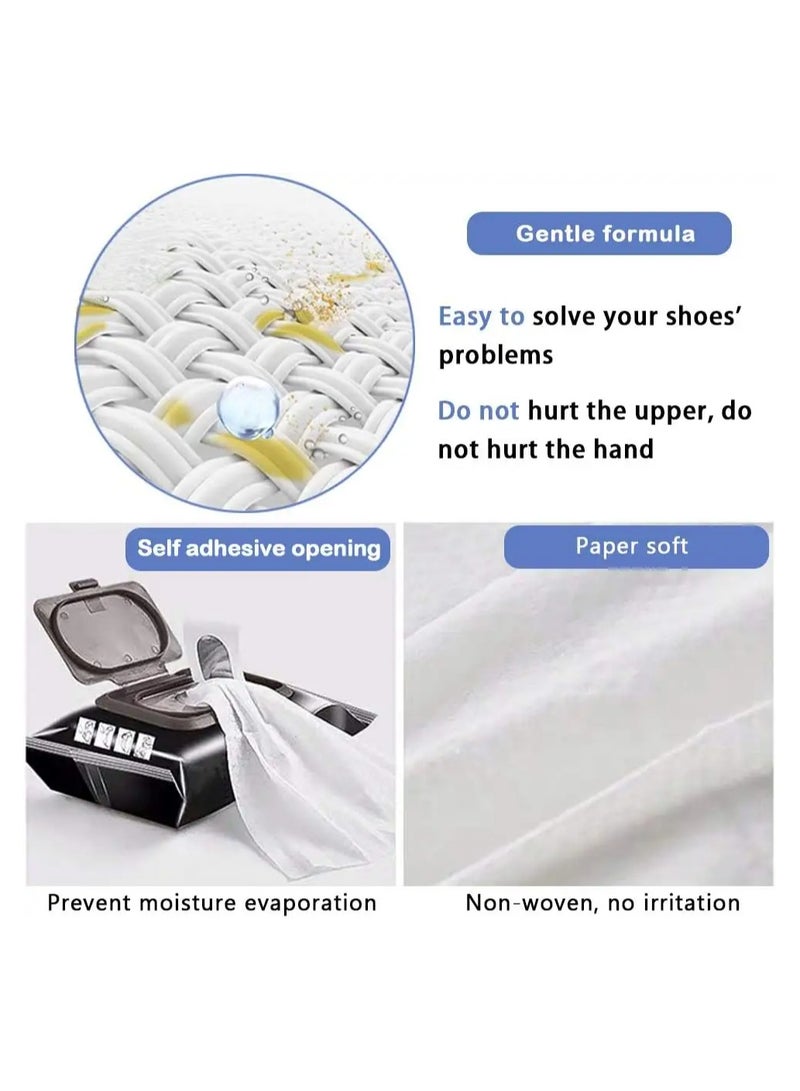 MOSH 30 pcs Sneaker Wipes Cleaner - Professional Travel Disposable Shoe Wipes, You Need a Better Wipes to Keep Your Sneakers Tidy - Image 3
