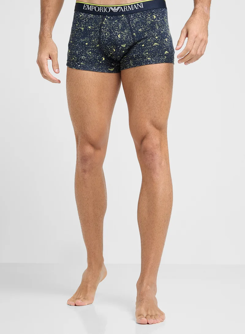 EMPORIO ARMANI Logo Crew Neck T-Shirt & Trunks Set