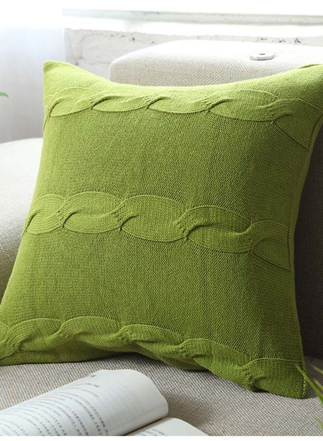 NIBEMINENT Modern Simple Throw Cushion Cover Green 45x45centimeter