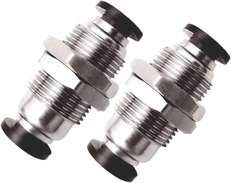 beduan Pneumatic Plastic Bulkhead Union Fitting 4mm Tube OD x 4mm Tube OD Push to Connect Air Fitting (Pack of 5) - Image 5