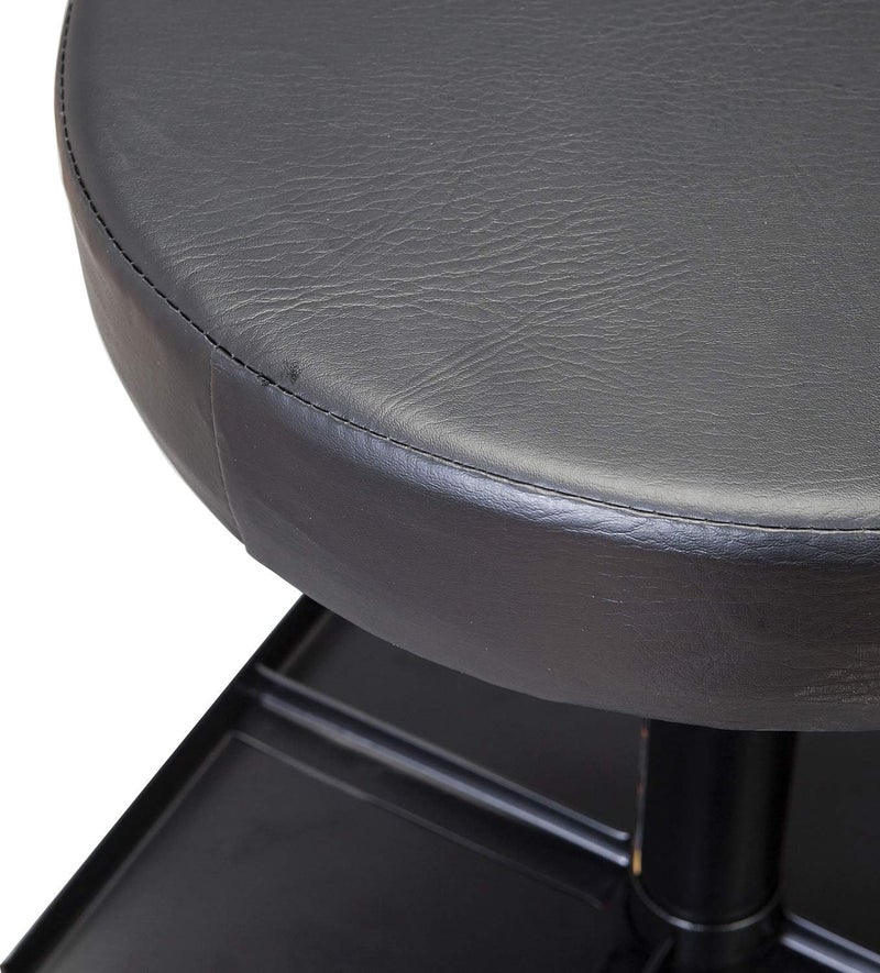 Torin ATR6350B Rolling Pneumatic Creeper Garage/Shop Seat - Padded Adjustable Mechanic Stool with Tool Tray Storage, Black - Image 5