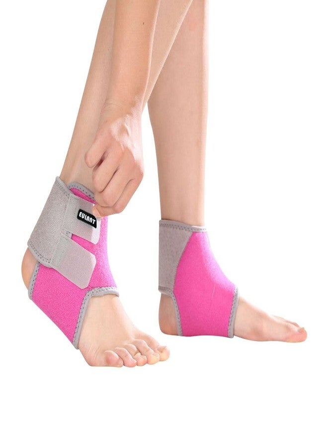 EULANT Kids Ankle Brace 1 Pair, Children Ankle Support, Ankle Compression Sleeve for Foot & Ankle Swelling, Achilles Tendon, Joint Pain, Injury Recovery, for Ice Skating Dance Hiking Running - Image 1