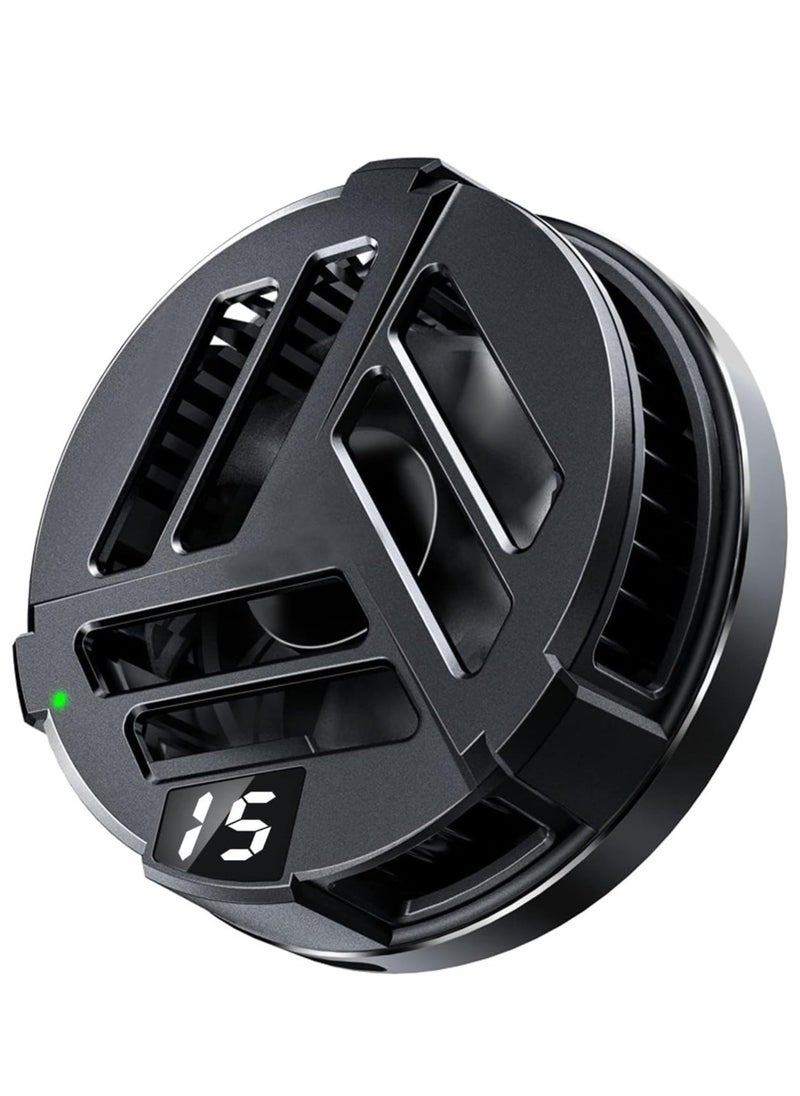 Magnetic Phone Cooler with Wireless Charging, Phone Cooling Fan for iPhone Android for iPad and Tablet, Phone Radiator with RGB LEDs and Universal Clamp for Gaming, for iPhone 12 13 for MagSafe - Image 1