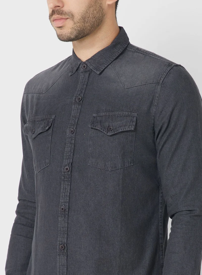 Seventy Five Slim Fit Full Sleeve Shirt
