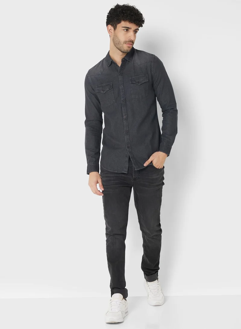 Seventy Five Slim Fit Full Sleeve Shirt