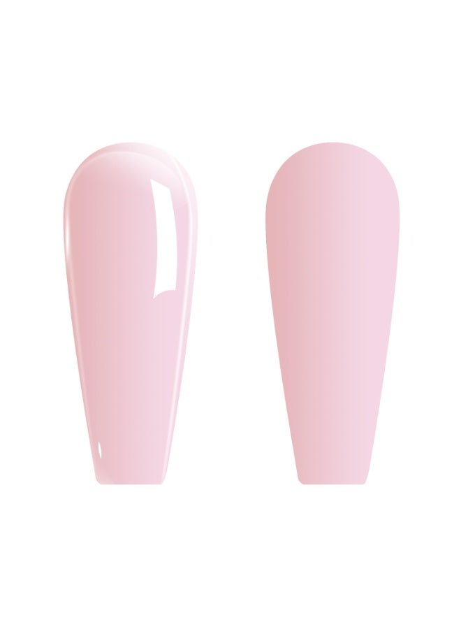 Vishine Sheer Light Pink Gel Nail Polish, 16ml Jelly Milky White Peach Translucent UV Light Cure Gel Polish for Nail Art DIY Manicure and Pedicure at Home Color E023 - Image 2