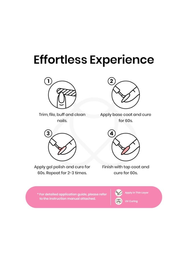 Vishine Sheer Light Pink Gel Nail Polish, 16ml Jelly Milky White Peach Translucent UV Light Cure Gel Polish for Nail Art DIY Manicure and Pedicure at Home Color E023 - Image 4