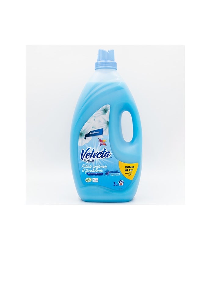 Velveta Fabric Softener - Ocean Mist | 3L Long-Lasting Freshness & Softness | Reduces Wrinkles & Static Cling - pzsku/Z7FB1BF4B5E77F1D18445Z/45/1741509107/a8d4a35d-8e71-414d-b990-a12c7fadf56c