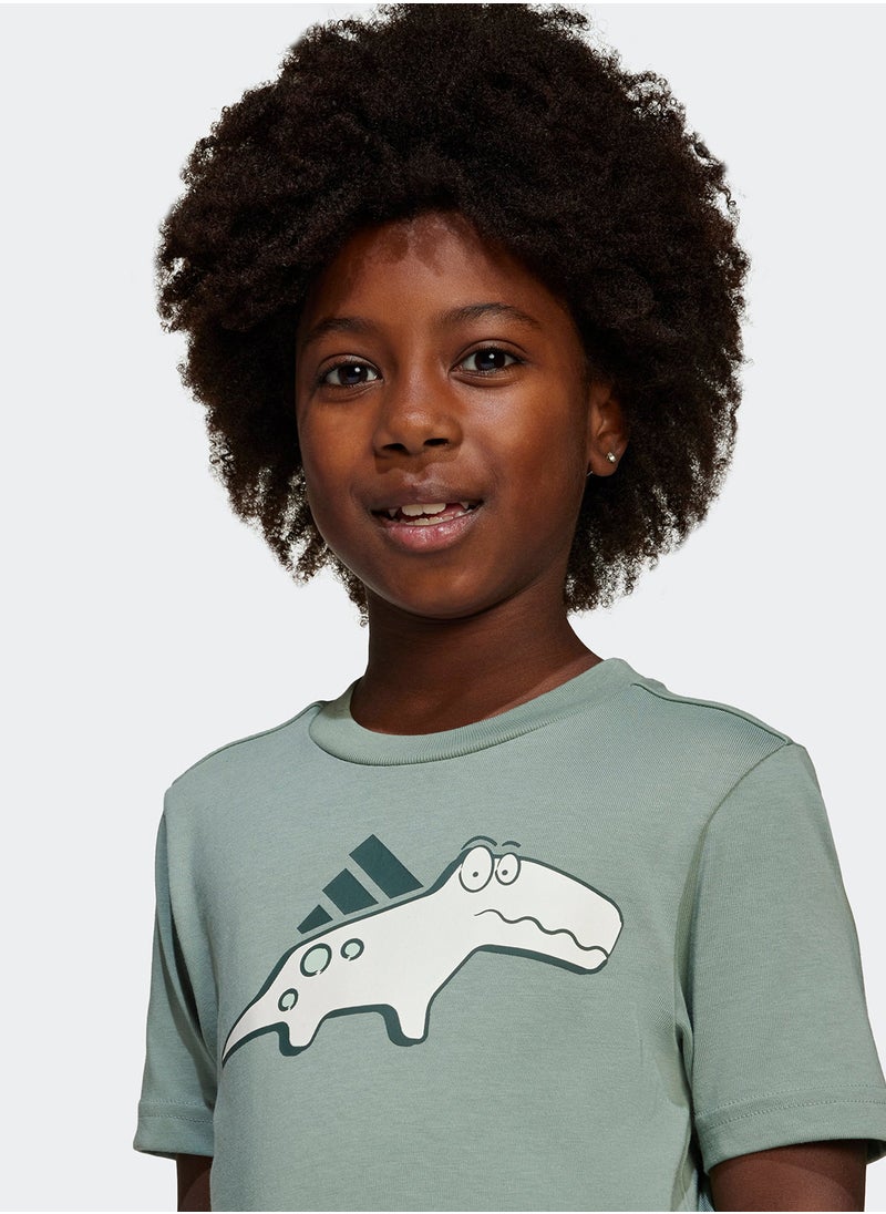 Adidas Kids Adiraptor Graphic T-Shirt  - Image 3