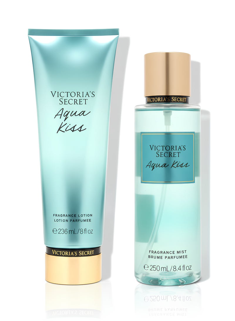 Victoria's Secret Aqua Kiss Spray & Lotion Set