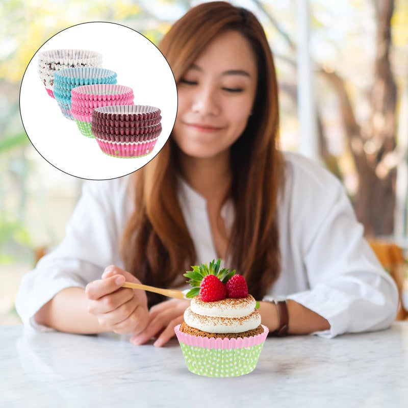 400 Pcs Large Muffin Liners Food Grade Oil Resistant Baking Cups For Oven - Image 5