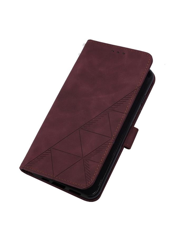 اس-توب جراب هاتف iPhone 14 Plus Crossbody من الجلد المنقوش ثلاثي الأبعاد - Image 4