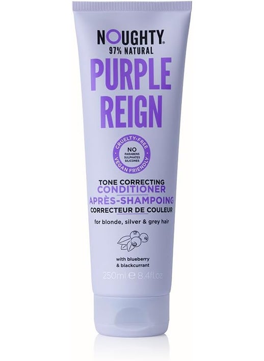 NOUGHTY Noughty Purple Reign Tone Correcting Conditioner 997 Natural Sulphate Free Vegan Haircare for Blonde Grey or Silver Hair 250ml 