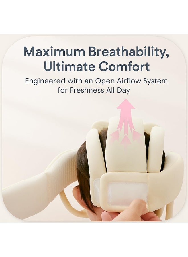 Nadrab Baby head protector, baby helmet cushion, breathable safety protective cap for toddlers, with adjustable shoulder straps and knee pads, suitable for toddlers and children learning to walk - Image 4