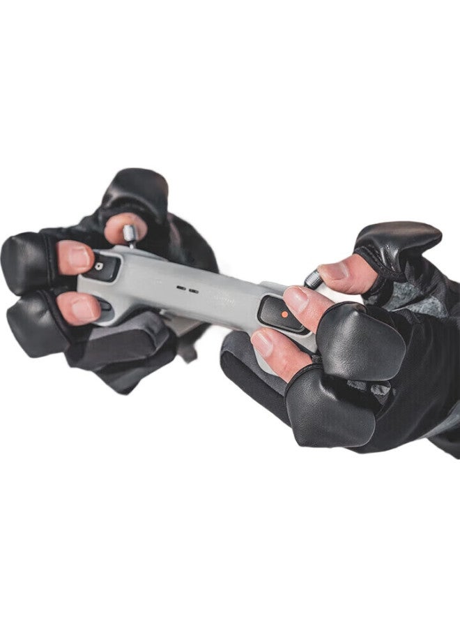 Pgytech Photography Gloves, Fleece-Lined Warm Gloves, Cold-Resistant Cycling And Skiing Gloves, Camera Photography Gloves, Finger-Exposing Touchscreen Waterproof Winter Dandelion Outdoor Professional Gloves, Xl Size - Image 2