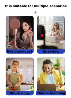 Generic 2 Pack Wireless Microphone, Compatible with Android, Plug-Play Mini Lapel Mic with Noise Reduction, for Video Recording, Live Streaming, TikTok, Interview, YouTube  - Image 4