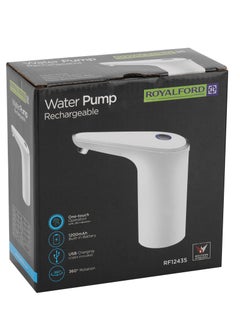 Royalford مضخة مياه قابلة للشحن من رويال فورد- RF12435| تركيب بسيط، مضخة لجالون الماء| يمكن استخدامها في المنزل والمكتب  - Image 1