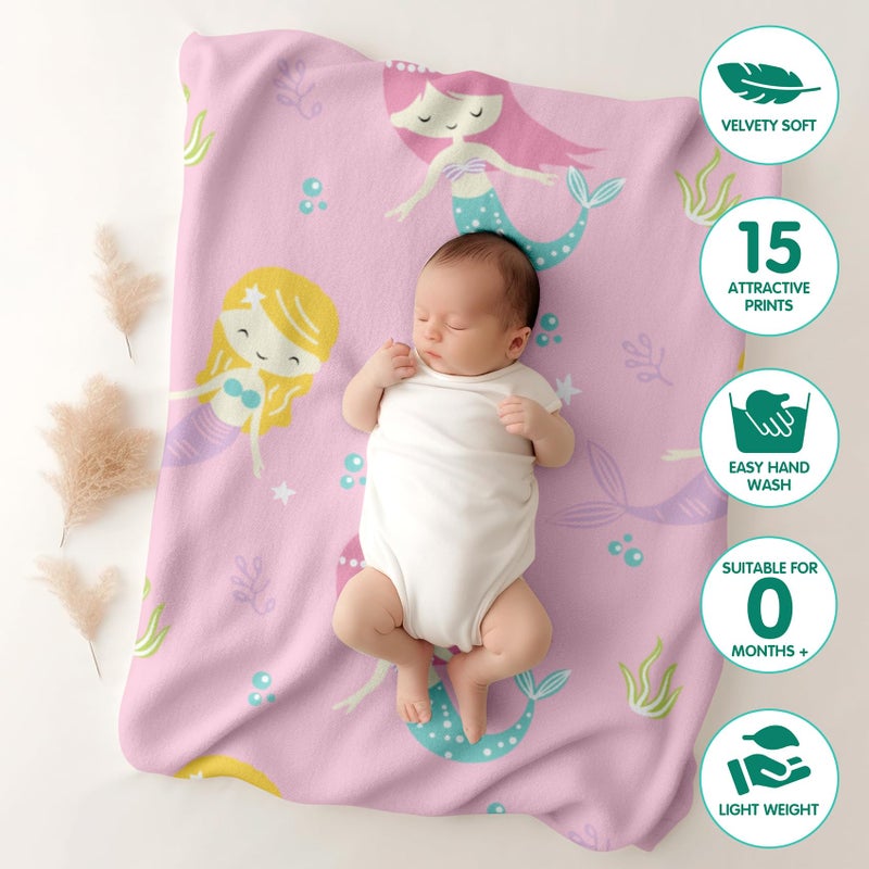 1ST STEP All Season Baby Blanket (Mermaid, 100 X 140 cms) - Image 3
