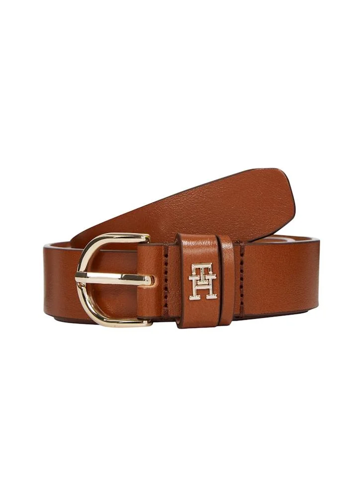 TOMMY HILFIGER Logo Detail Allocated Buckle Hole Belt