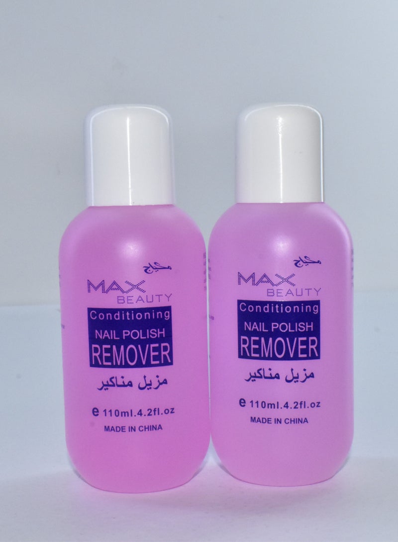 Max Beauty 2 Pieces Max beauty Nail polish remover 110ml