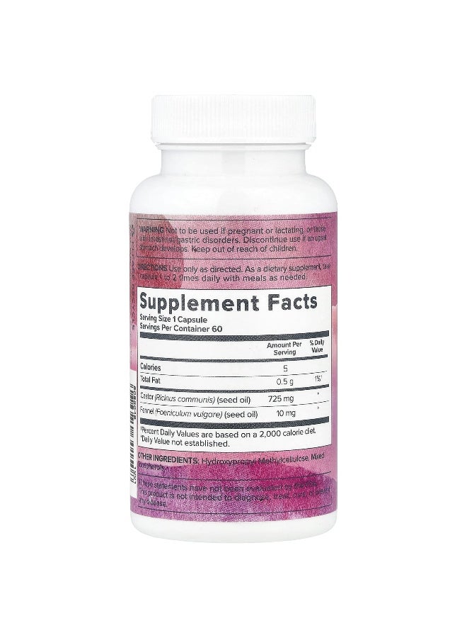 Heritage Store, Castor Oil, 60 Vegetarian Capsules (Packaging may vary) - Image 2