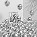 Awenztech 120pcs 5 inch Metallic Silver Small Chrome Silver Latex Balloons for Graduation Wedding Baby Shower Disco Birthday Party Decorations - Image 2