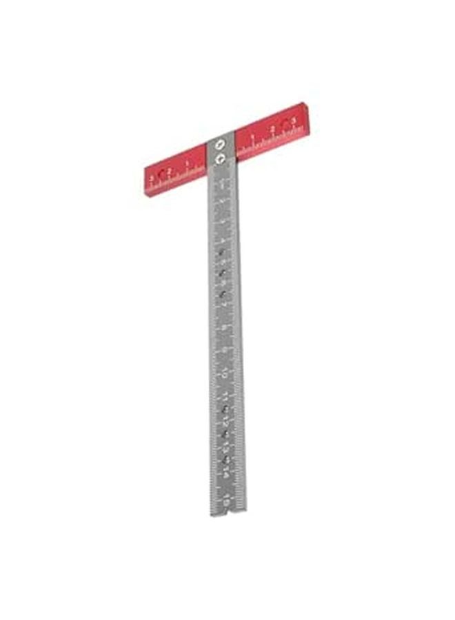 T Shaped Woodworking Square Aluminum Alloy Precision Measuring Ruler For Layout And Marking - Image 1