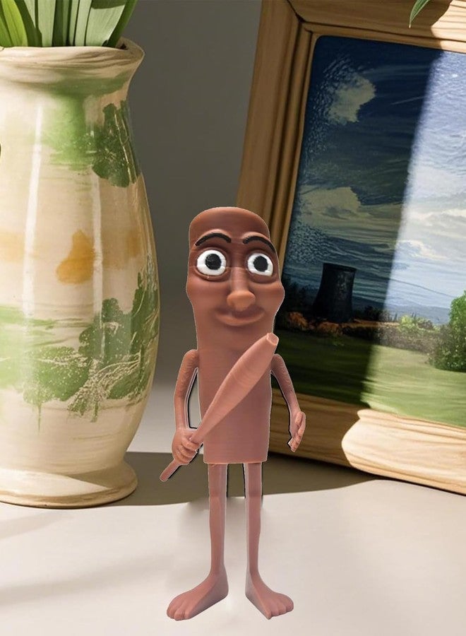 Vihaanta Tung Tung Tung Sahur Toy, Tung Tung Tung Sahur, Funny Interesting Creative 3D Printing Collectible Figurines,Internet Character Design, Office Decoration for Statue for Meme Lovers & Collectors - Image 5