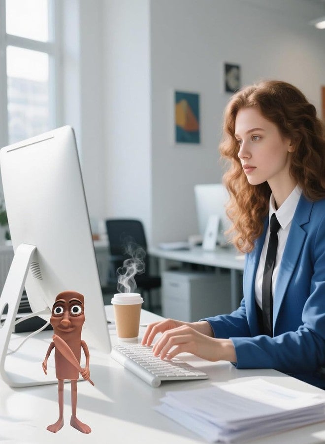 Vihaanta Tung Tung Tung Sahur Toy, Tung Tung Tung Sahur, Funny Interesting Creative 3D Printing Collectible Figurines,Internet Character Design, Office Decoration for Statue for Meme Lovers & Collectors - Image 4