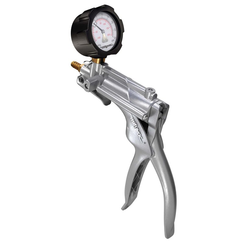 Mityvac MV8510 Silverline Elite Automotive BrakeClutch Bleeding Diesel Fuel Priming and VacuumPressure Testing Hand Pump Ergonomic Design Zincaluminum Die Cast Dual Converter 2 Compound Gauge