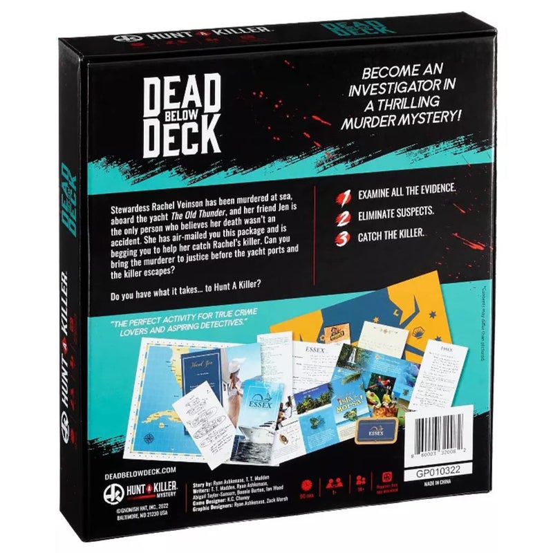 Hunt A Killer: Dead Below Deck, Solve a Murder on a Yacht, Mystery Box Game for True Crime Fans, Murder Mystery Game for Adults, Play True Detective and Crack Unsolved Mysteries, Designed for Ages 14+ - Image 3