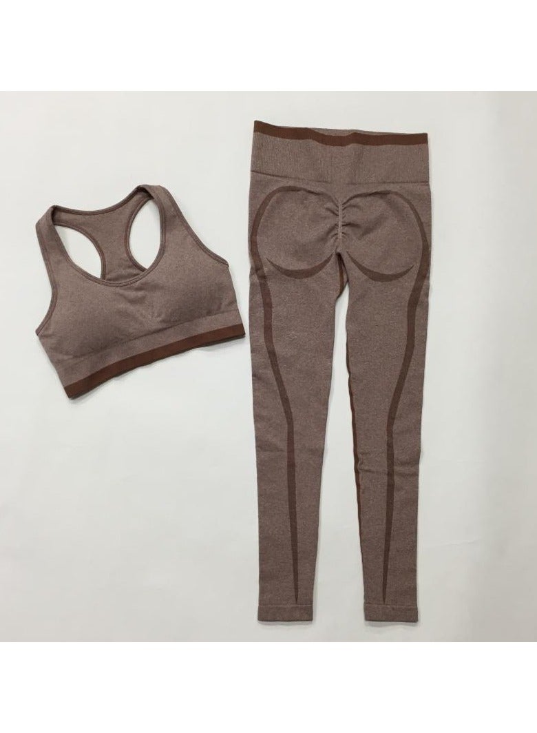 Women's Yoga Fitness Sports Bra Shorts Set - Image 1