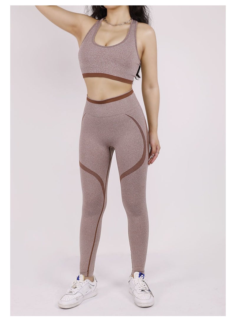 Women's Yoga Fitness Sports Bra Shorts Set - Image 3