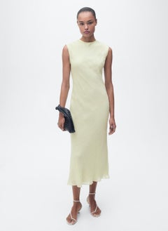 MANGO Wrinkled Effect Midi Dress  - Image 1