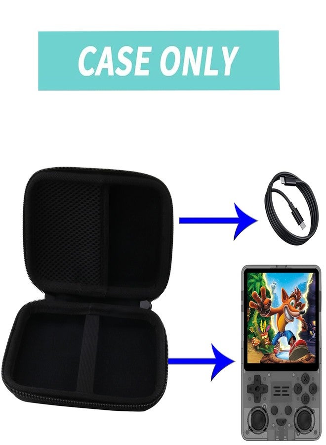 WERJIA Hard Carrying Case Compatible with RG36PRO/R36 PROMAX/R36 Ultra Retro Video Game Console, Mesh Pocket fits Cable, SD Card (For RG36PRO Black) - Image 5