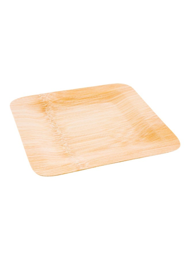 Restaurantware أطباق ورقية من أوراق البامبو مقاس 9 × 9 بوصة، 100 طبق بامبو قابل للتصرف - مستدام، ثقيل، أطباق عشاء بامبو، للحفلات، حفلات الزفاف أو الفعاليات المجهزة - Image 1