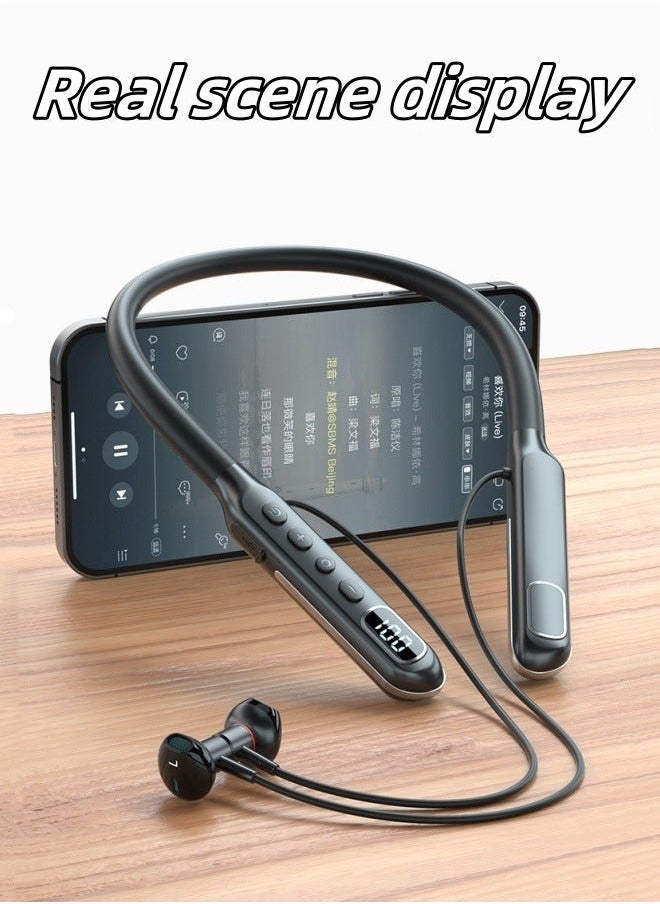 Generic - New sports Bluetooth headset hanging neck style super long battery life noise reduction wireless in-ear sports headset - Image 1