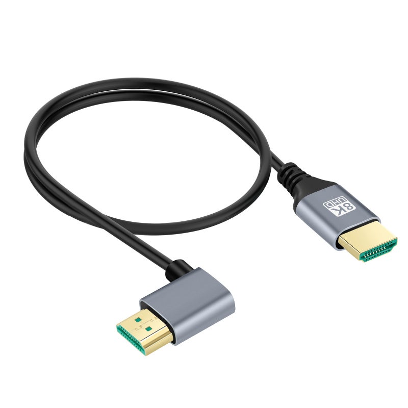 Ultra-Flexible 8K 60HZ 4K 120HZ HDMI 2.1 Cable HDTV-8K left bend 