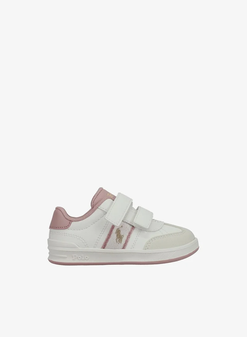 POLO RALPH LAUREN HERITAGE COURT III T-TOE EZ Logo Embroidered Velcro Sneakers