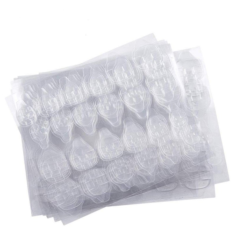 EBANKU 50Sheets Nail Adhesive Tabs, Double-Side Nail Glue Stickers for Press on Nail Sticky Tabs Waterproof Breathable Jelly Adhesive Tabs Manicure -1200Pcs - Image 1