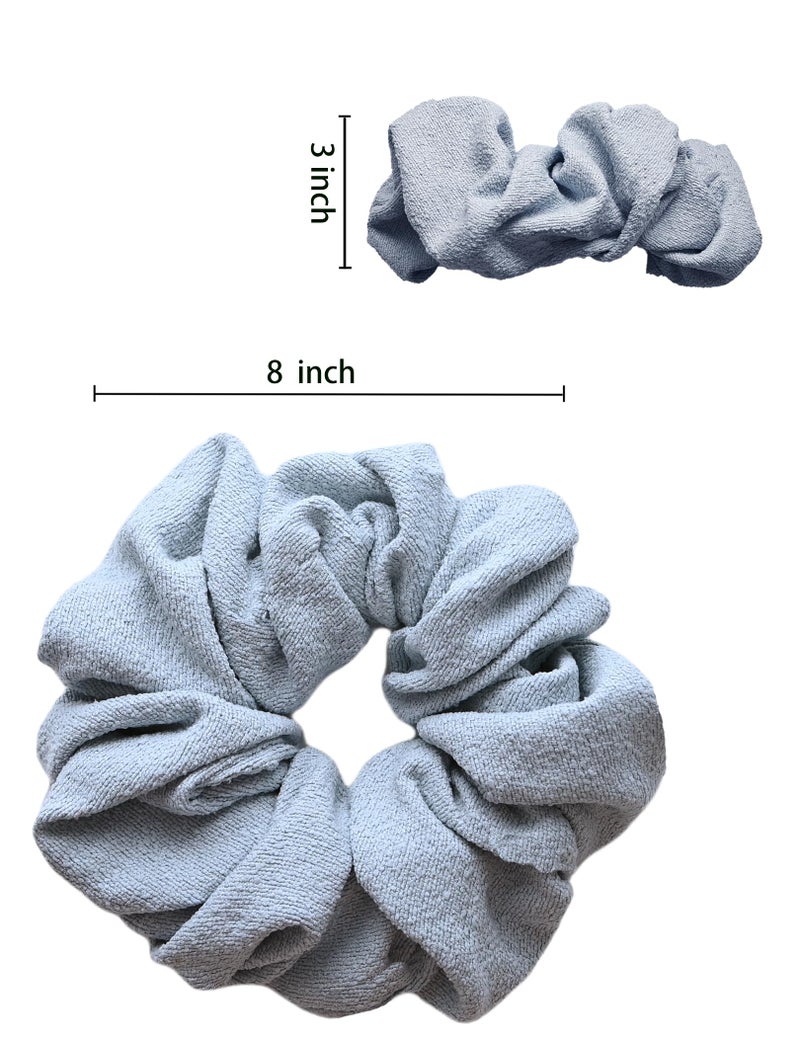 Mirmire Yoga Mat Scrunchie - Holds Your Yoga Mat in Style - Soft & Luxurious Fabric - Fits All Standard Yoga Mats Light Blue - Image 4