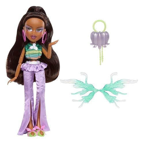 Bratz Fashion Pixiez Sasha Collectible Fantasy Doll with Real Fashions and Accessories - Image 2