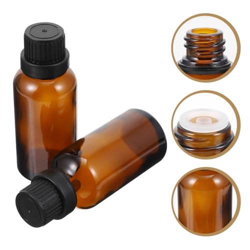 Uonlytech 12 Pack Essential Oil Bottles with Perforated Plug 15Ml Amber Glass Reagent Bottles for Oil Storage Travel-Friendly Liquid Dispenser - Image 3