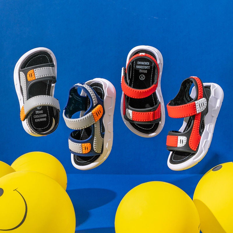 Boys' Sandals New Summer Medium And Large Children'S Boys' Soft-Soled Non-Slip Children'S Baby Shoes Children'S Beach Sandals - Image 5