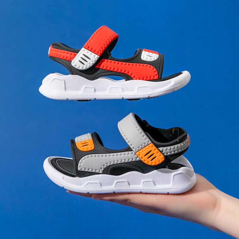 Boys' Sandals New Summer Medium And Large Children'S Boys' Soft-Soled Non-Slip Children'S Baby Shoes Children'S Beach Sandals - Image 4