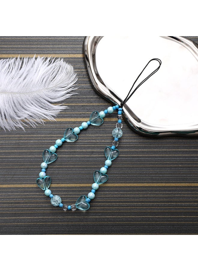 NIBEMINENT Phone Charm/ Chain Strap for Women Girls, Love Cell Phone Case Lanyard Wrist Strap - Image 1