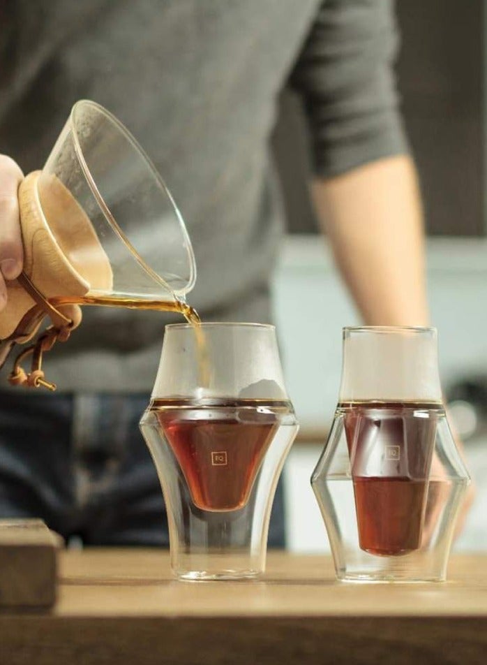 Kruve Excite & Inspire Coffee Glass, Double-Walled Hand-Blown Borosilicate Glass, For Improved Mouthfeel - 150ml - Image 3