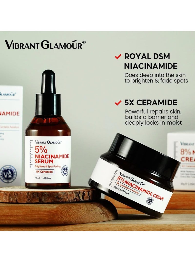 Vibrant Glamour Retinol Niacinamide 4 in 1 Skin Care Combo Set Face Serum and Cream with Retinol and Niacinamide for Brightening Anti Aging and Even Skin Tone  - Image 5