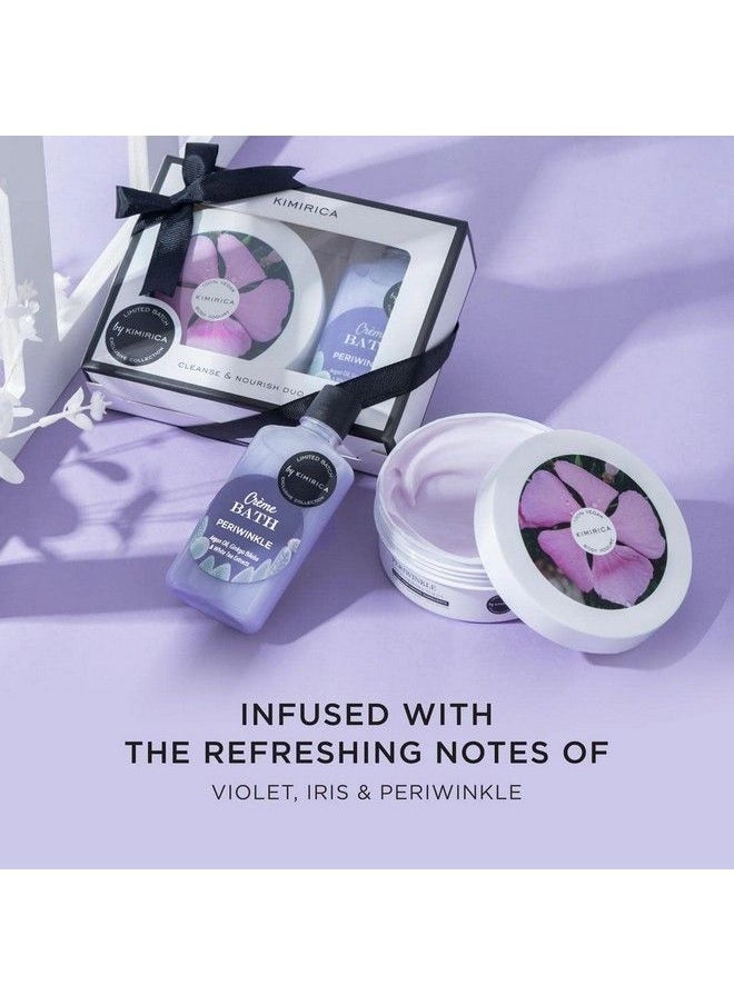 KIMIRICA - Gift Set Duo Periwinkle Body Yogurt & Cream Bath Body Wash ;Pampering Kit For Birthday Anniversary & All Special Occasions ; Premium Gift Packaging 100% Vegan;Gift Set For Women And Men - Image 1