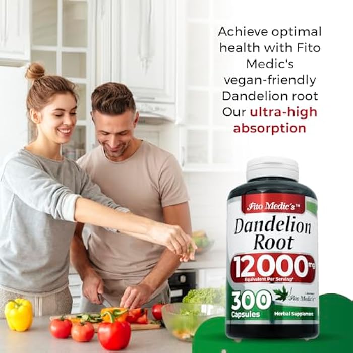 FITO MEDIC'S Dandelion | Dandelion Root Capsules | 300 Capsules | Concentrated Extract | Highly Absorbable Herbal Supplement - Image 4
